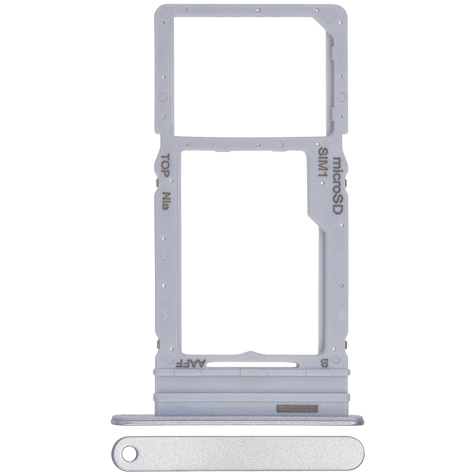 Single Sim Card Tray Compatible For Samsung Galaxy A16 5G (A166 / 2024) (Premium) (Light Gray)