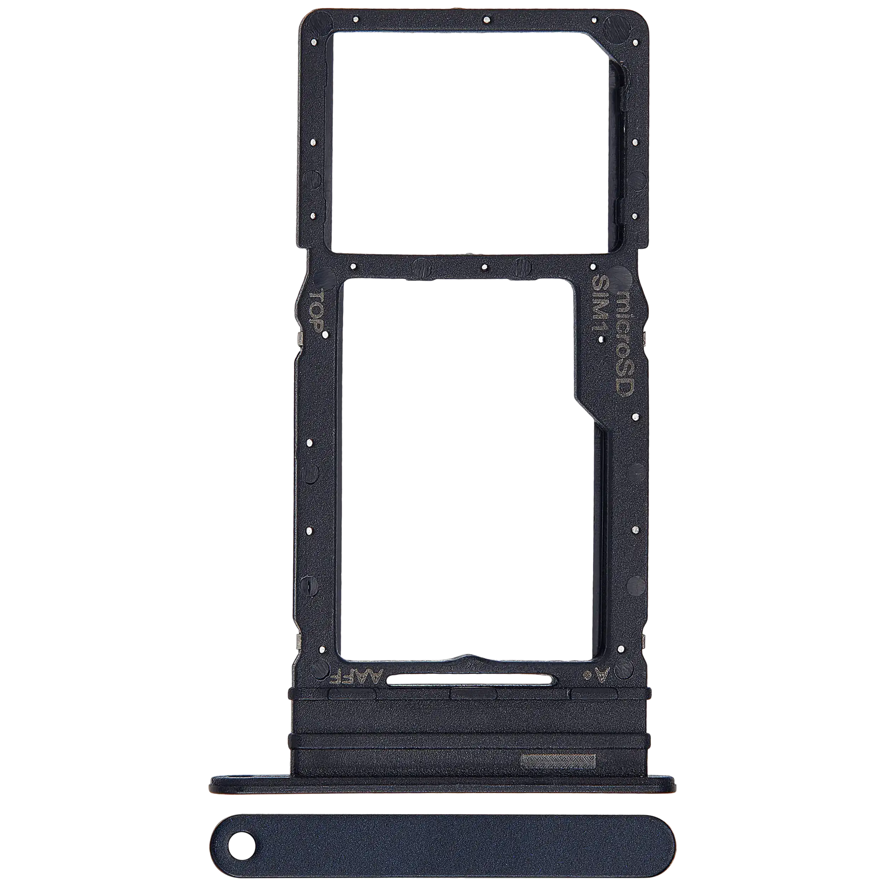 Single Sim Card Tray Compatible For Samsung Galaxy A16 5G (A166 / 2024) (Premium) (Blue Black)