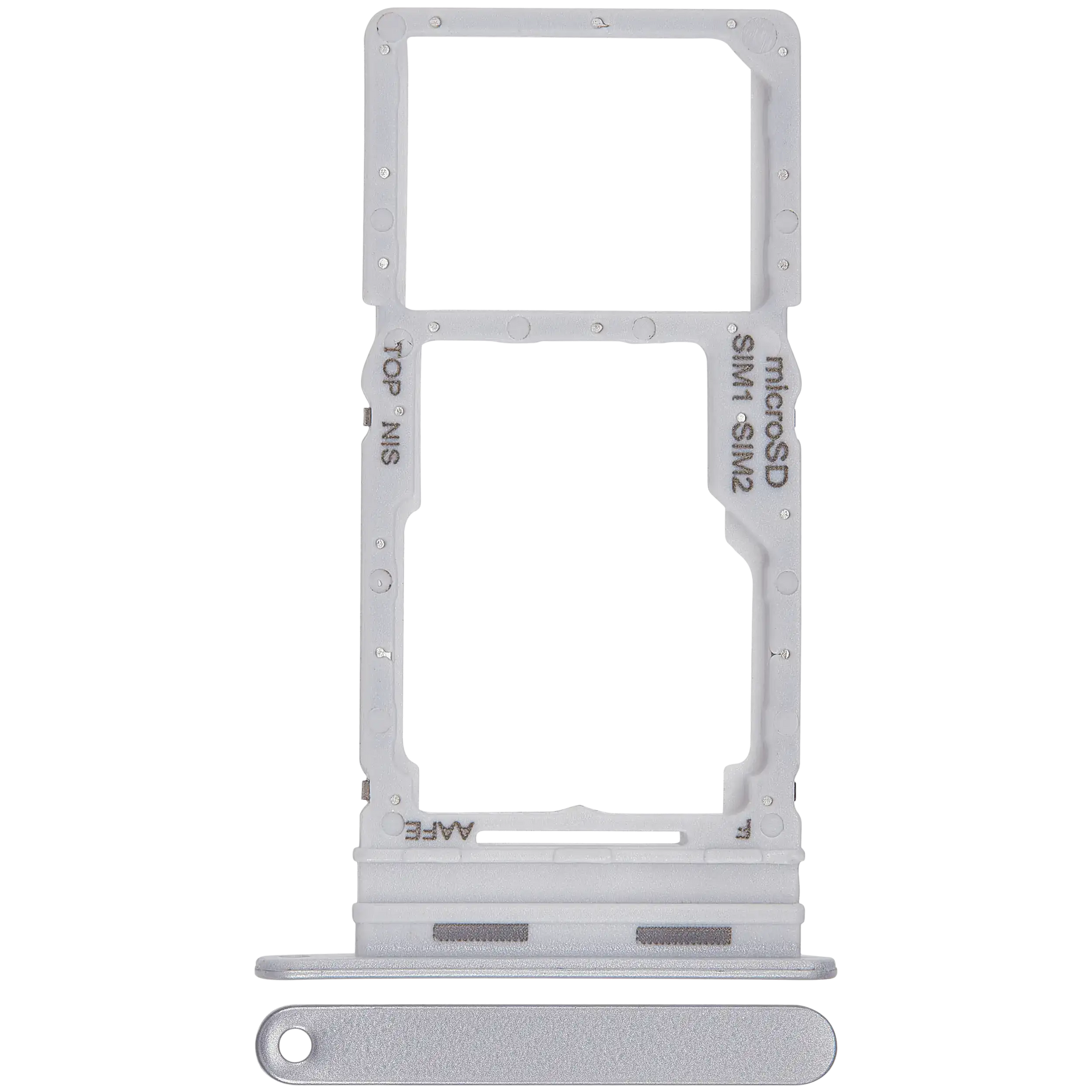 Dual Sim Card Tray Compatible For Samsung Galaxy A16 4G (A165 / 2024) (Premium) (Gray)