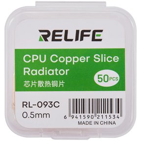 RL-093C Chip Heat Sink Copper Sheet / 0.5MM (50 Pack) (Relife)