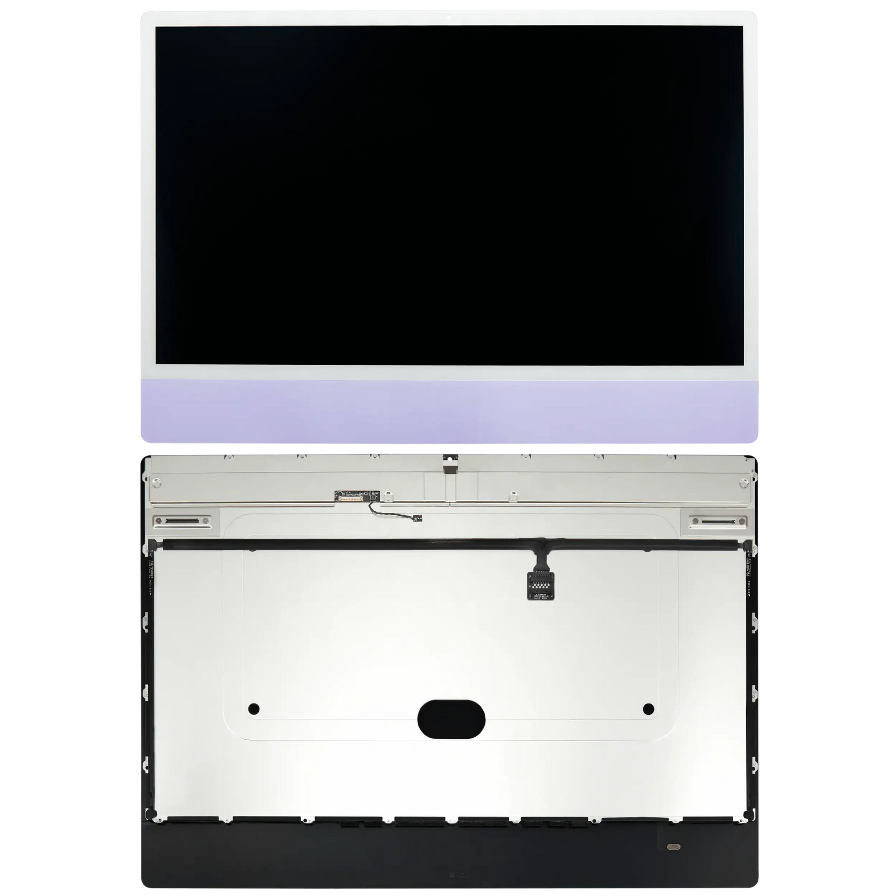 Complete LCD Display Assembly For iMac 24" A2874 / A2873 (2023) / A2438 (2021) (LG204A-215 LM235UH1 SDD1) (Used OEM Pull: Grade A) （Small Camera hole）(Purple)