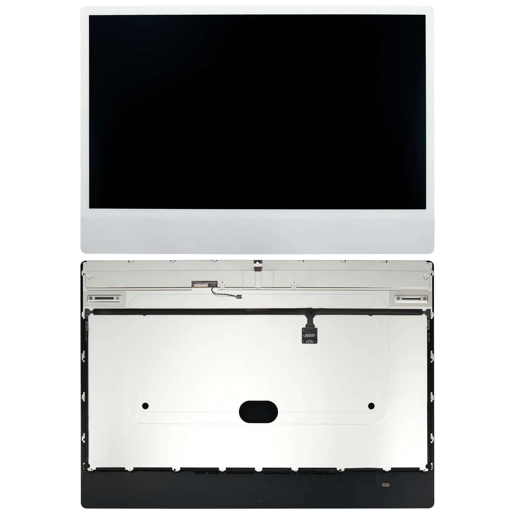 Complete LCD Display Assembly For iMac 24" A2874 / A2873 (2023) / A2438 (2021) (LG204A-215 LM235UH1 SDD1) (Used OEM Pull: Grade A) （Small Camera hole）(Silver)