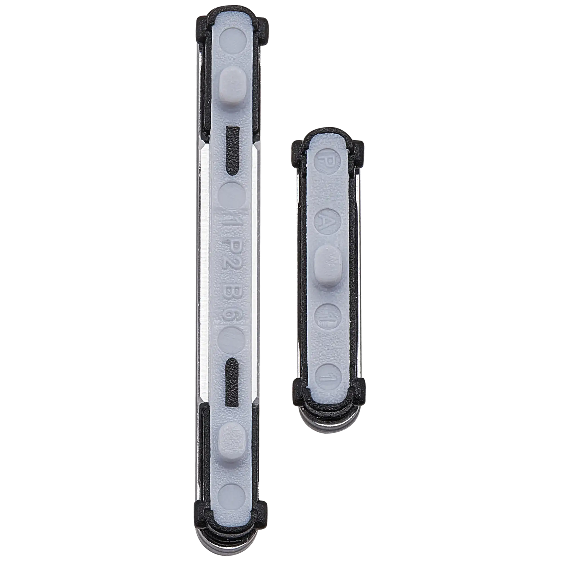 Replacement Hard Buttons (Power / Volume) Compatible For Samsung Galaxy S25 / S25 Plus (Premium) (Silver Shadow)