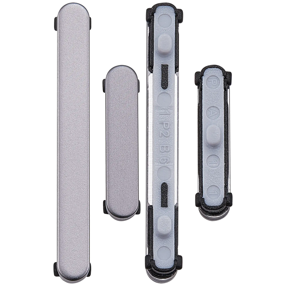 Replacement Hard Buttons (Power / Volume) Compatible For Samsung Galaxy S25 / S25 Plus (Premium) (Silver Shadow)