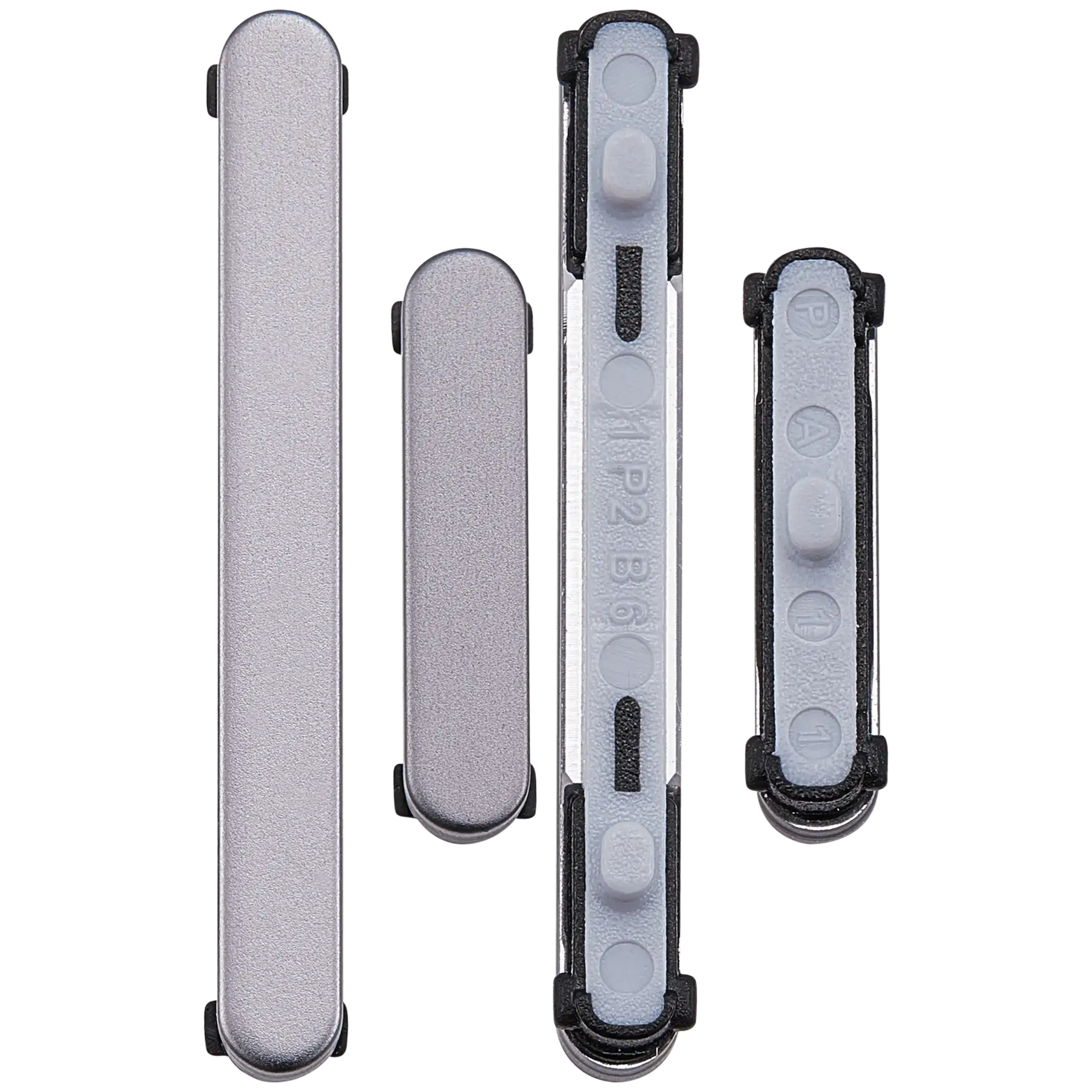 Replacement Hard Buttons (Power / Volume) Compatible For Samsung Galaxy S25 / S25 Plus (Premium) (Silver Shadow)