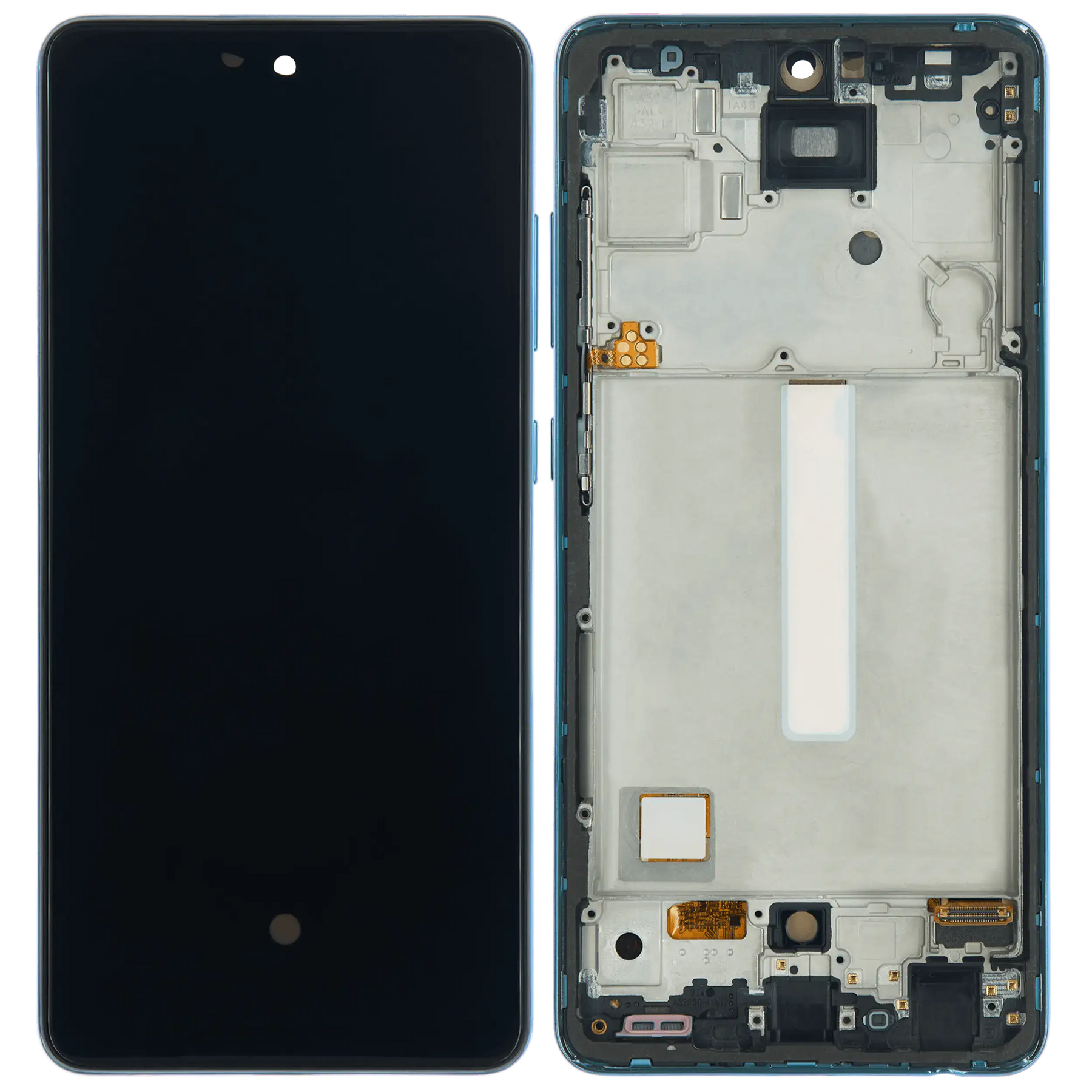 Replacement OLED Assembly With Frame Compatible For Samsung Galaxy A52 4G (A525 / 2021) / A52 5G (A526 / 2021) / A52S 5G (A528 / 2021) (6.36") (Vemake) (Awesome Blue)