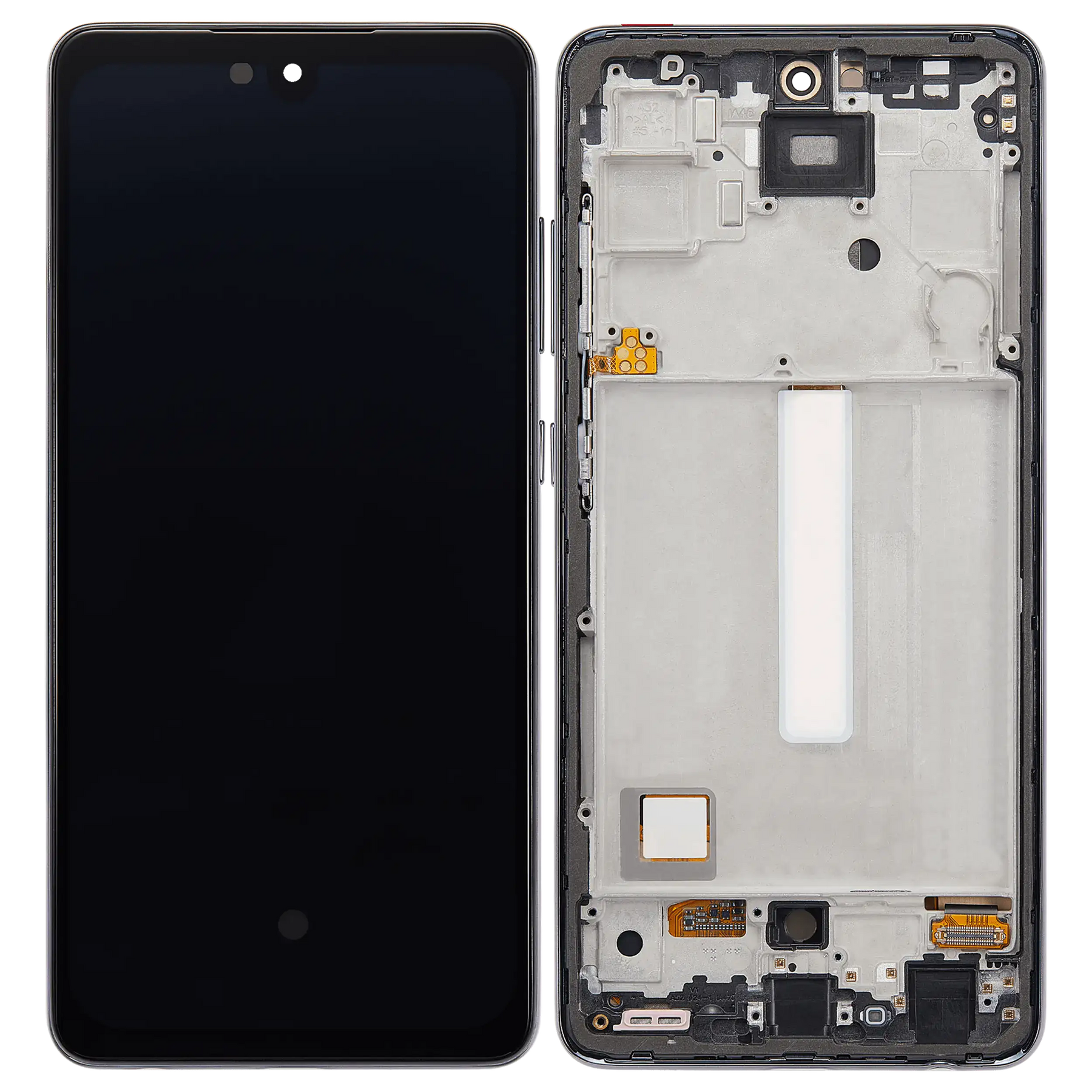 Replacement OLED Assembly With Frame Compatible For Samsung Galaxy A52 4G by Macfactory.in (A525 / 2021) / A52 5G (A526 / 2021) / A52S 5G (A528 / 2021) (6.36") (Vemake) (Awesome Black)