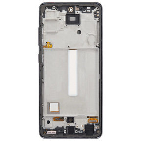 OLED Assembly With Frame Compatible For Samsung Galaxy A52 4G (A525 / 2021) / A52 5G (A526 / 2021) / A52S 5G (A528 / 2021) (6.36") (Vemake) (Awesome Black)