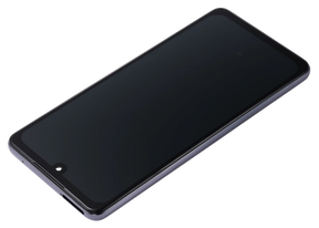 Replacement OLED Assembly With Frame Compatible For Samsung Galaxy A52 4G by Macfactory.in (A525 / 2021) / A52 5G (A526 / 2021) / A52S 5G (A528 / 2021) (6.36") (Vemake) (Awesome Black)
