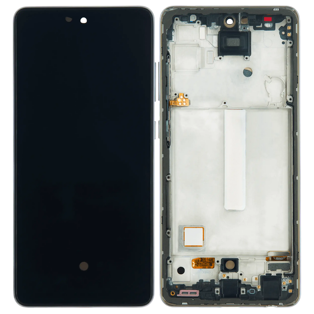 OLED Assembly With Frame Compatible For Samsung Galaxy A52 4G (A525 / 2021) / A52 5G (A526 / 2021) / A52S 5G (A528 / 2021) (6.36") (Vemake) (Awesome White)