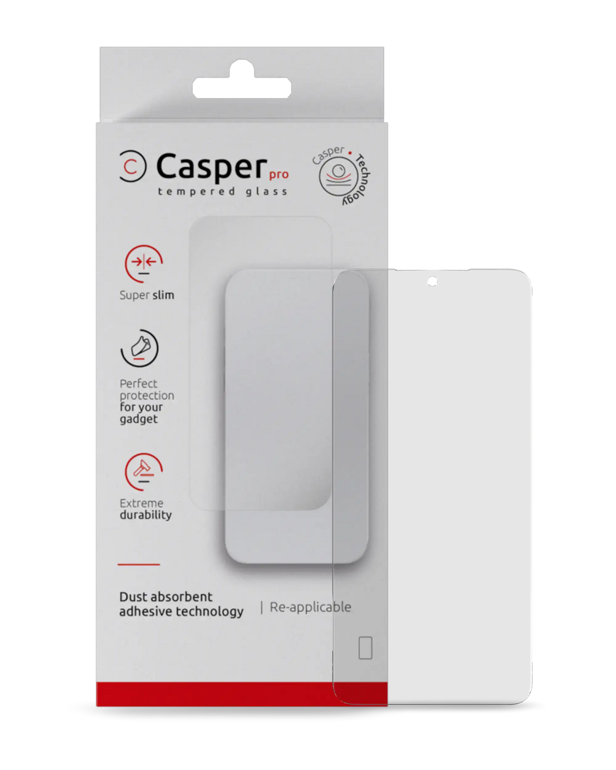Casper Pro Tempered Glass Compatible For Samsung Galaxy A25 (A256 / 2023) (Case Friendly) (Retail Pack)