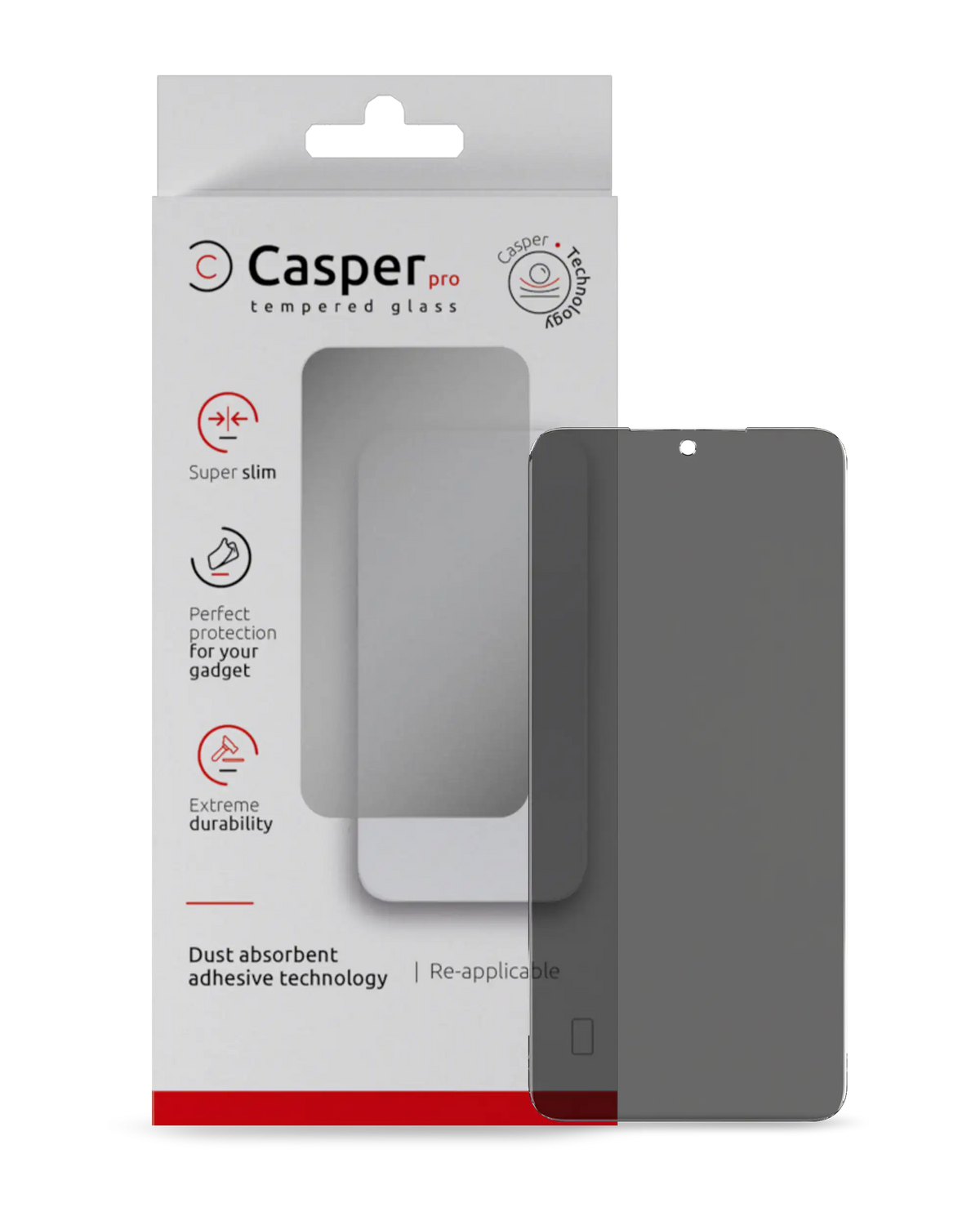 Replacement Casper Pro Tempered Glass Compatible For Samsung Galaxy S24 / S25 (Retail Pack) (Privacy)