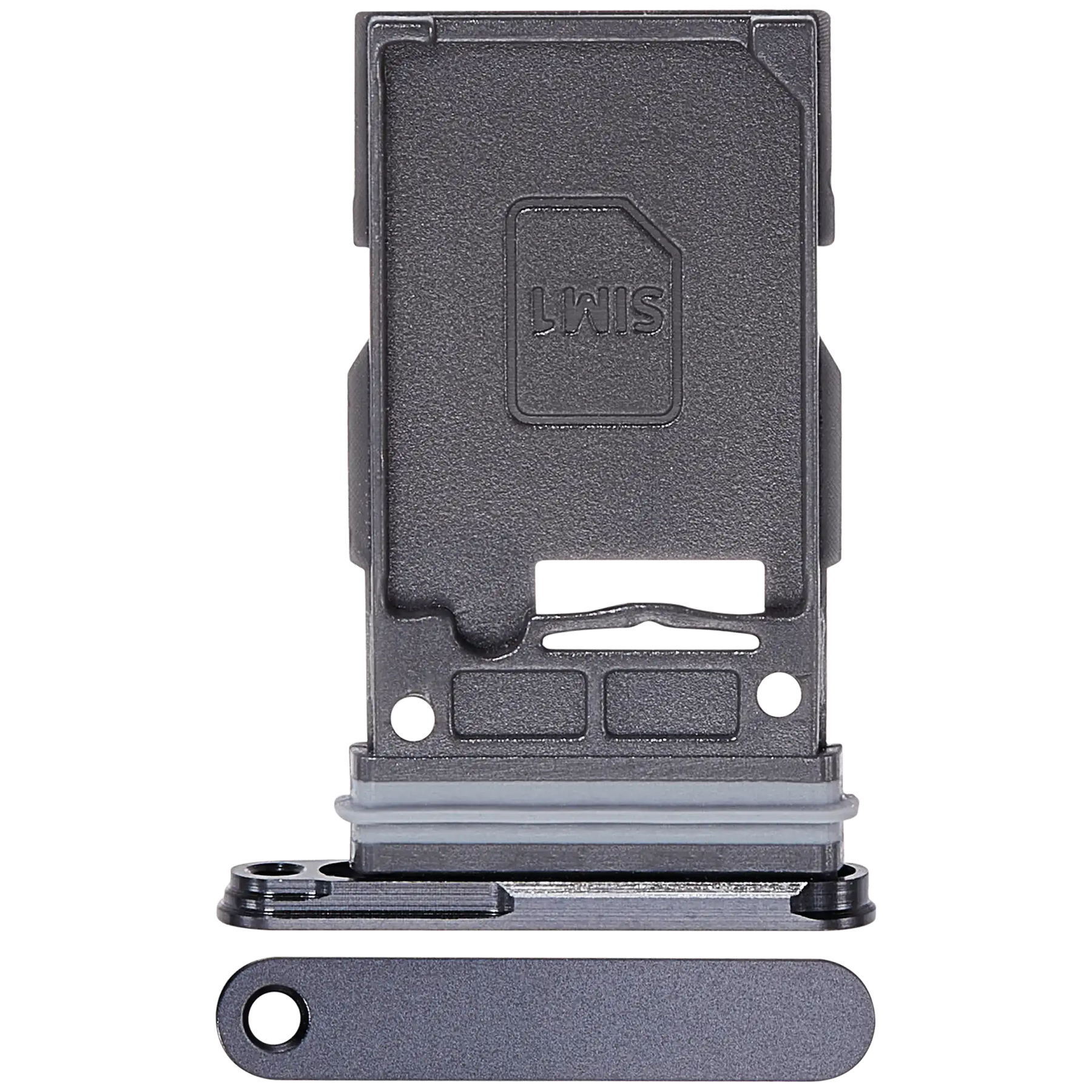 Single Sim Card Tray Compatible For Samsung Galaxy S25 / S25 Plus (Premium) (Blue Black)