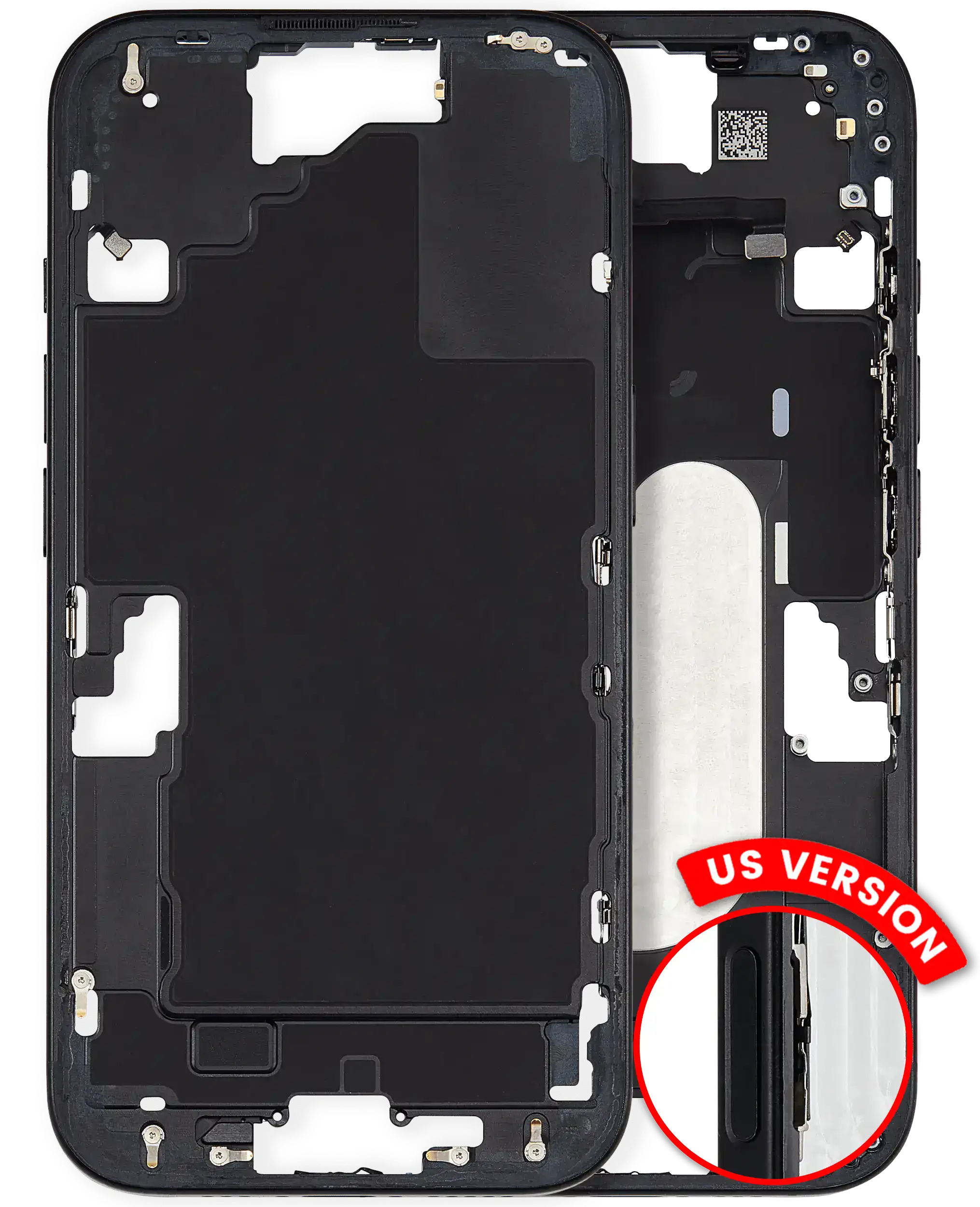 Mid-Frame Housing With Power And Volume Button Compatible For iPhone 1