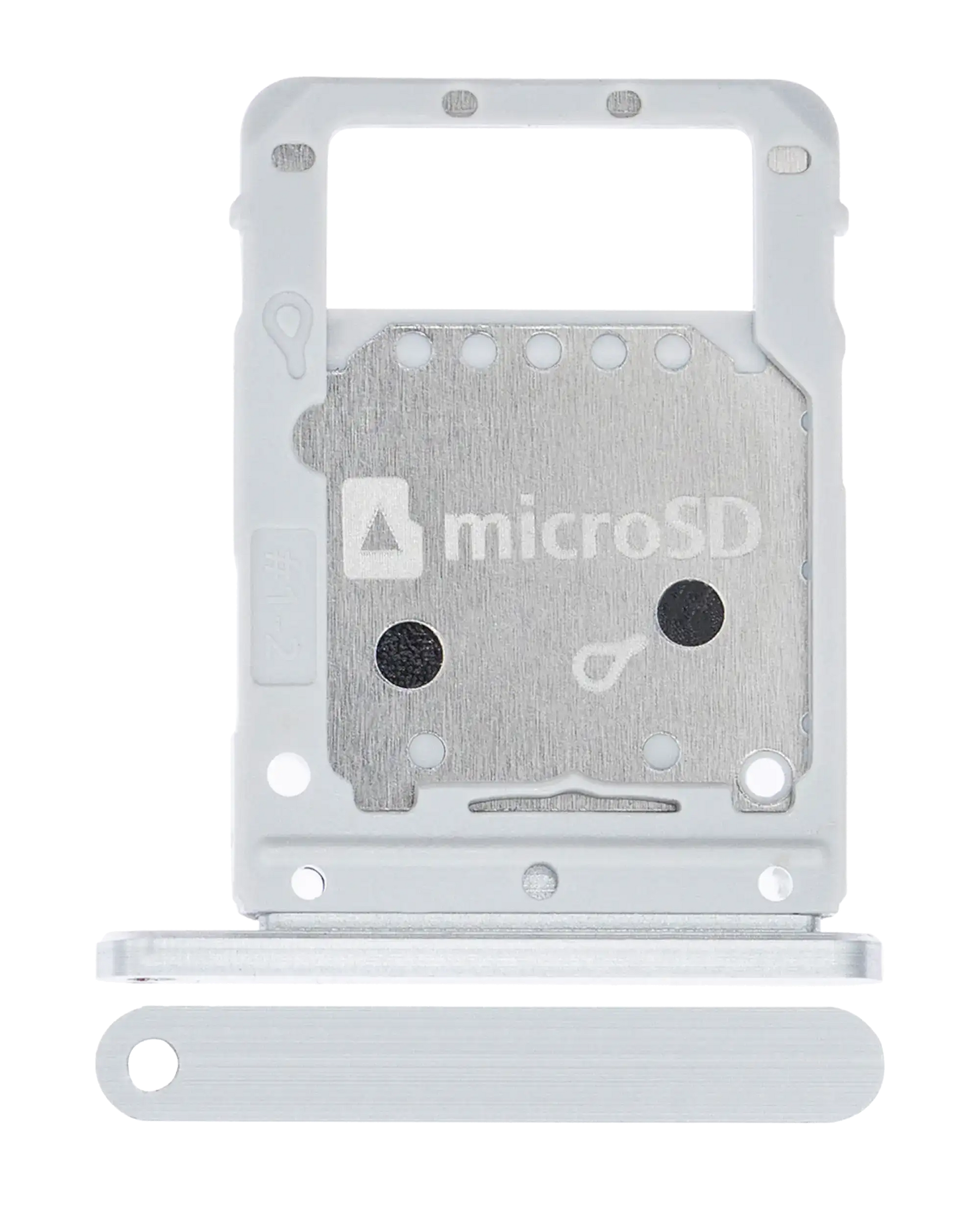 Single Sim Card Tray Compatible For Samsung Galaxy Tab S7 Plus 12.4" (T970 / T975 / T976) (2020) (Mystic Silver)