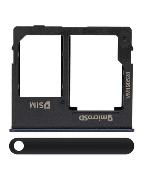 Single Sim Card Tray Compatible For Samsung Galaxy A10e (A102 / 2019) (Black)