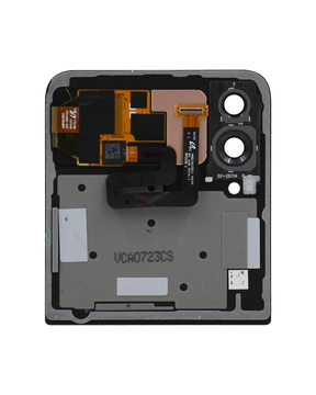 Outer OLED Assembly Compatible For Samsung Galaxy Z Flip 4 5G (US & International) (Used OEM Pull: Grade B/C) (Blue)