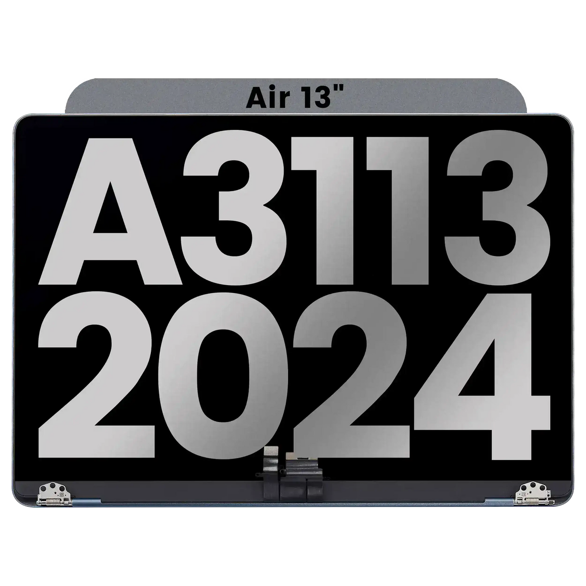 Complete LCD Display Assembly Compatible For MacBook Air 13" (M3) (A3113 / Early 2024) (Used OEM Pull: Grade B) (Space Gray)
