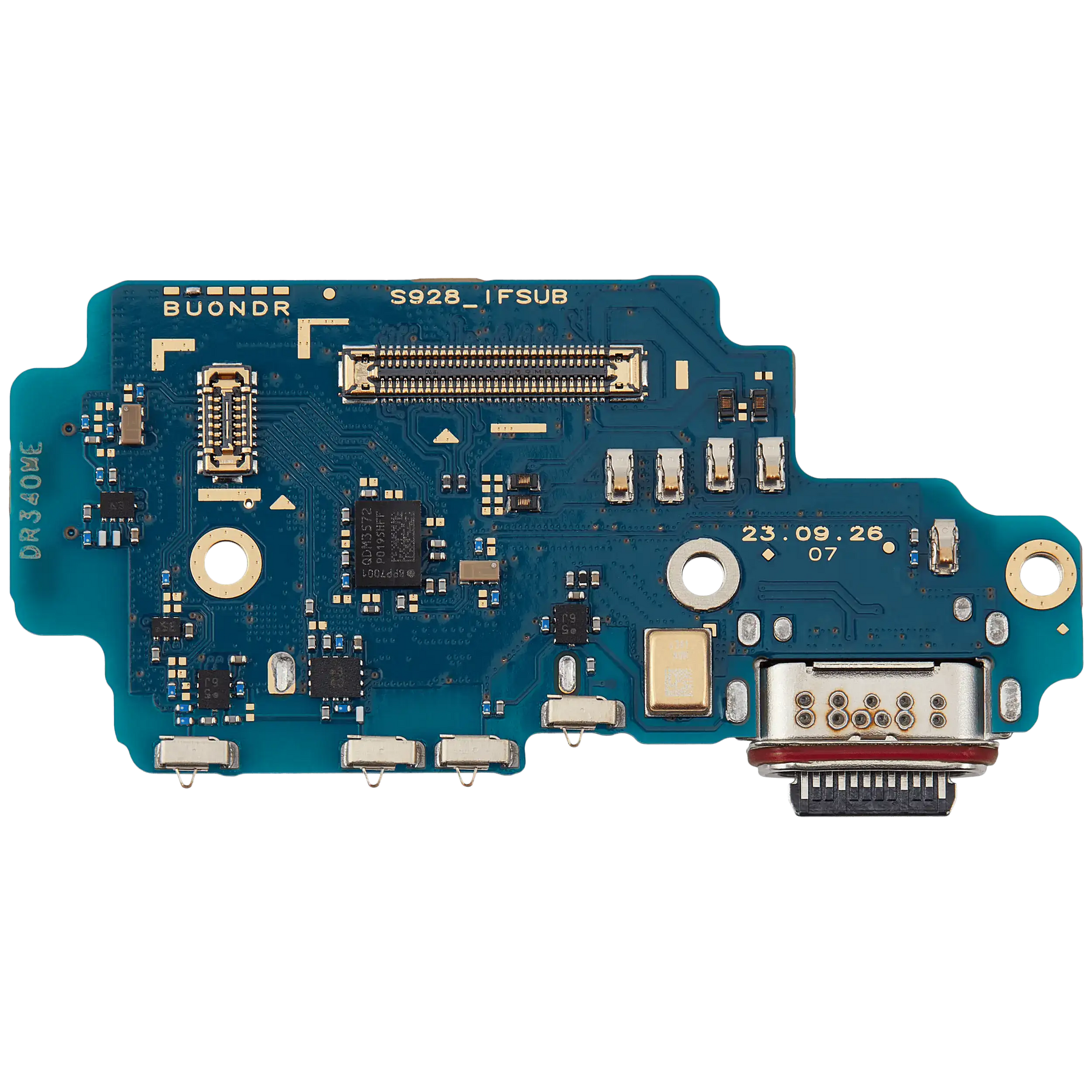 Charging Port Board With Sim Card Reader Compatible For Samsung Galaxy S24 Ultra 5G (S928U) (US Version) (Premium)