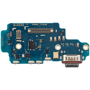 Charging Port Board With Sim Card Reader Compatible For Samsung Galaxy S24 Ultra 5G (S928U) (US Version) (Premium)