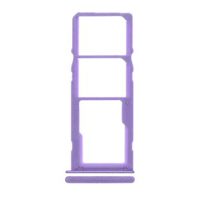 Dual Sim Card Tray Compatible For Samsung Galaxy A21 (A215 / 2020) (Purple)