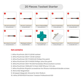 20 Pieces Toolset Starter (Wrepair)