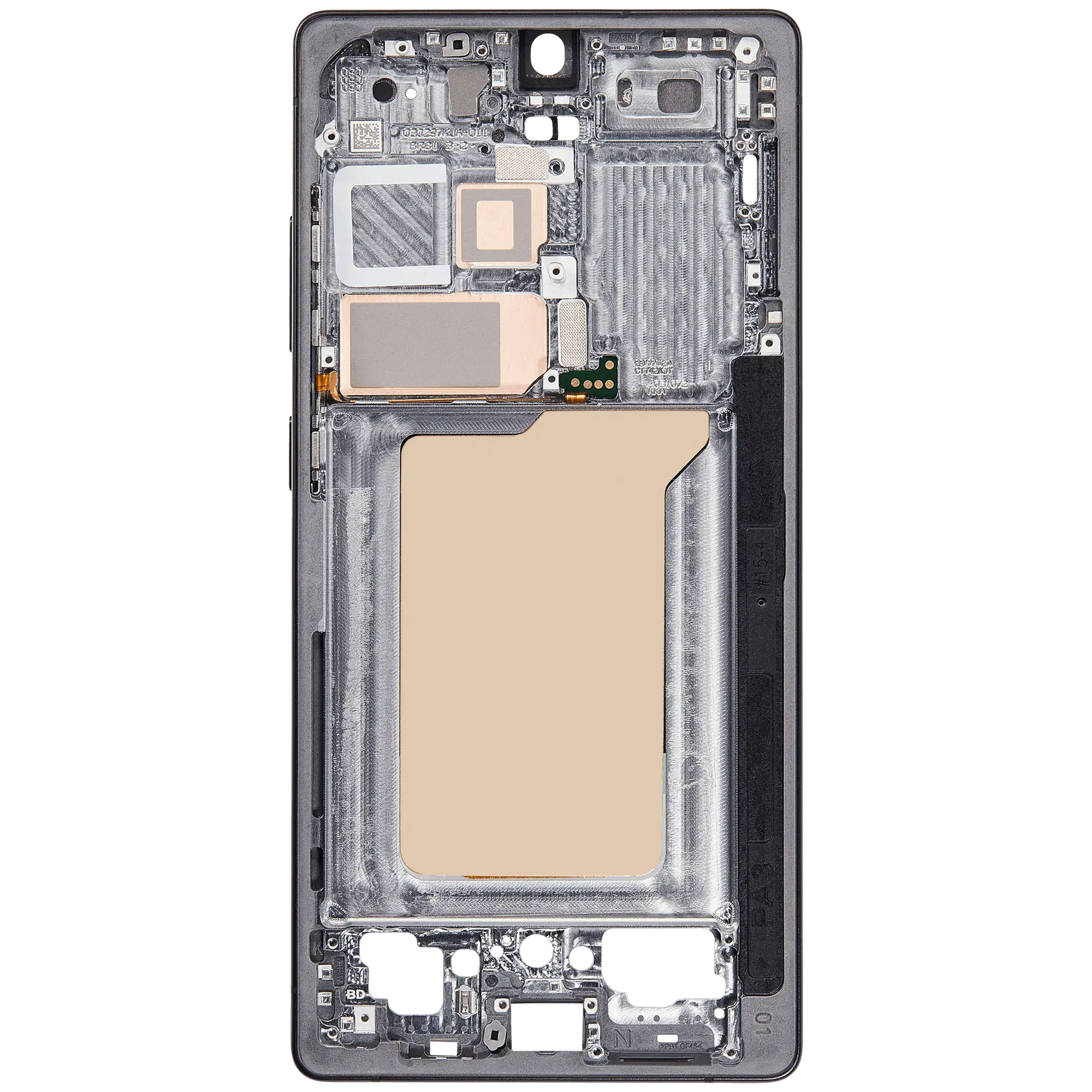 Mid-Frame Housing Compatible For Samsung Galaxy S25 Ultra (US & International Version) (Titanium Jet Black)