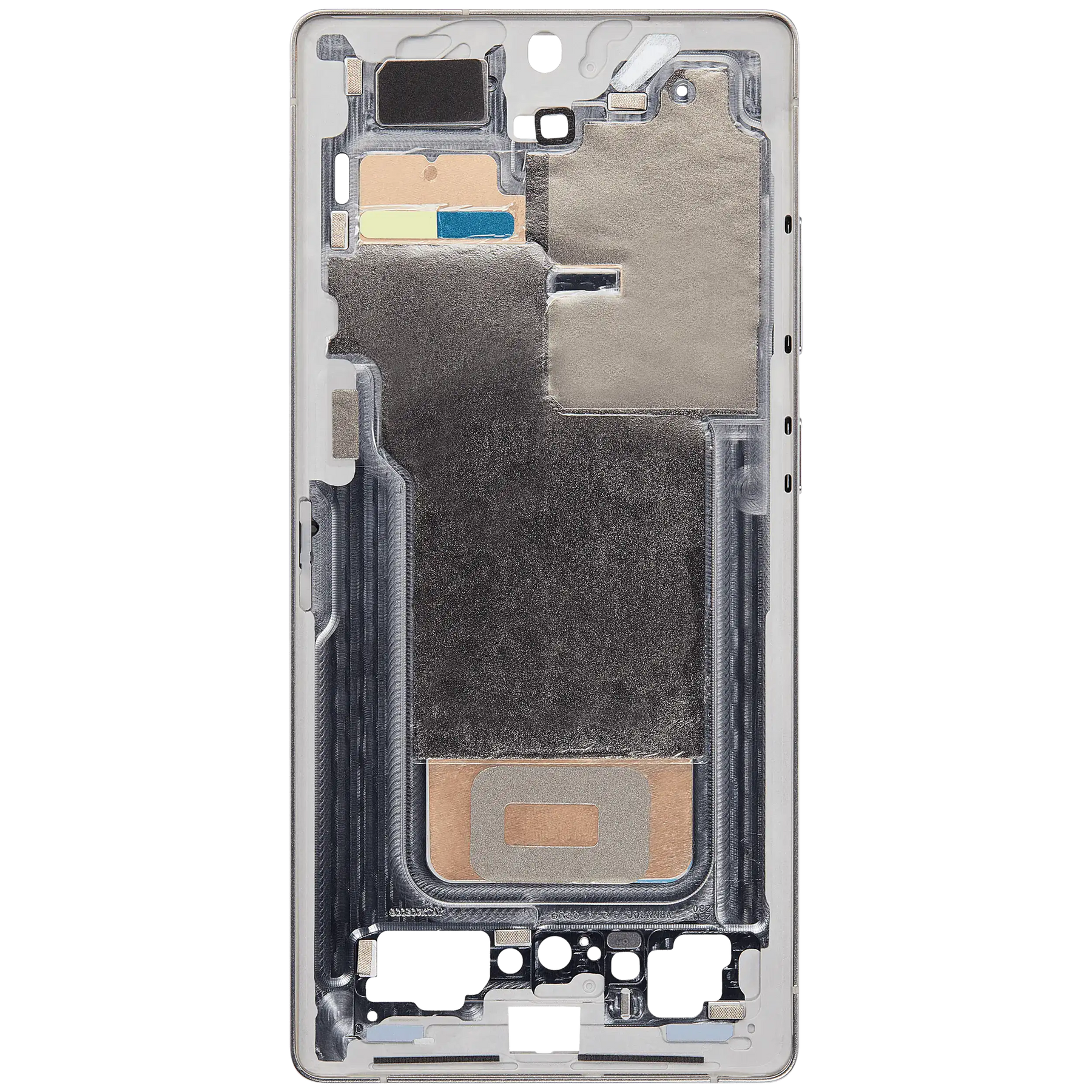 Mid-Frame Housing Compatible For Samsung Galaxy S25 Ultra (US & International Version) (Titanium White Silver)