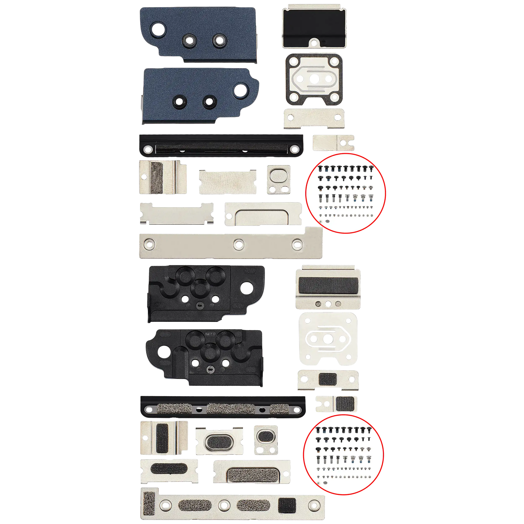 Full Set Small Metal Bracket And Screw Set For MacBook Air 15" (A2941 / Mid 2023 / A3114 / Mid 2024 / A3241 / Early 2025)