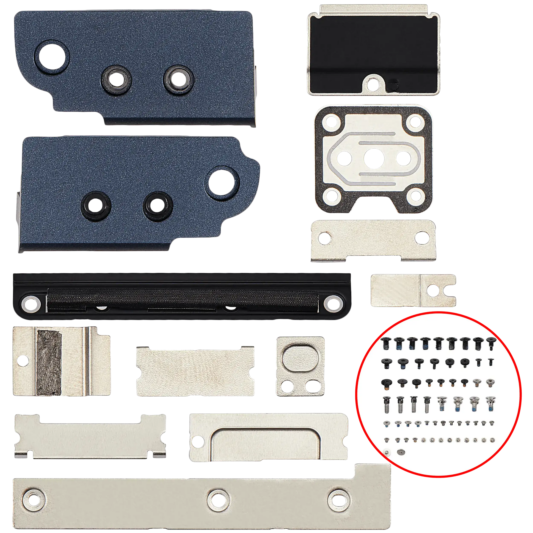 Full Set Small Metal Bracket And Screw Set For MacBook Air 15" (A2941 / Mid 2023 / A3114 / Mid 2024 / A3241 / Early 2025)