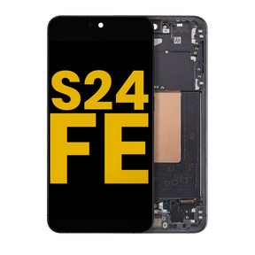OLED Assembly With Frame Compatible For Samsung Galaxy S24 FE 5G (Refurbished) (US & International Version) (Graphite)