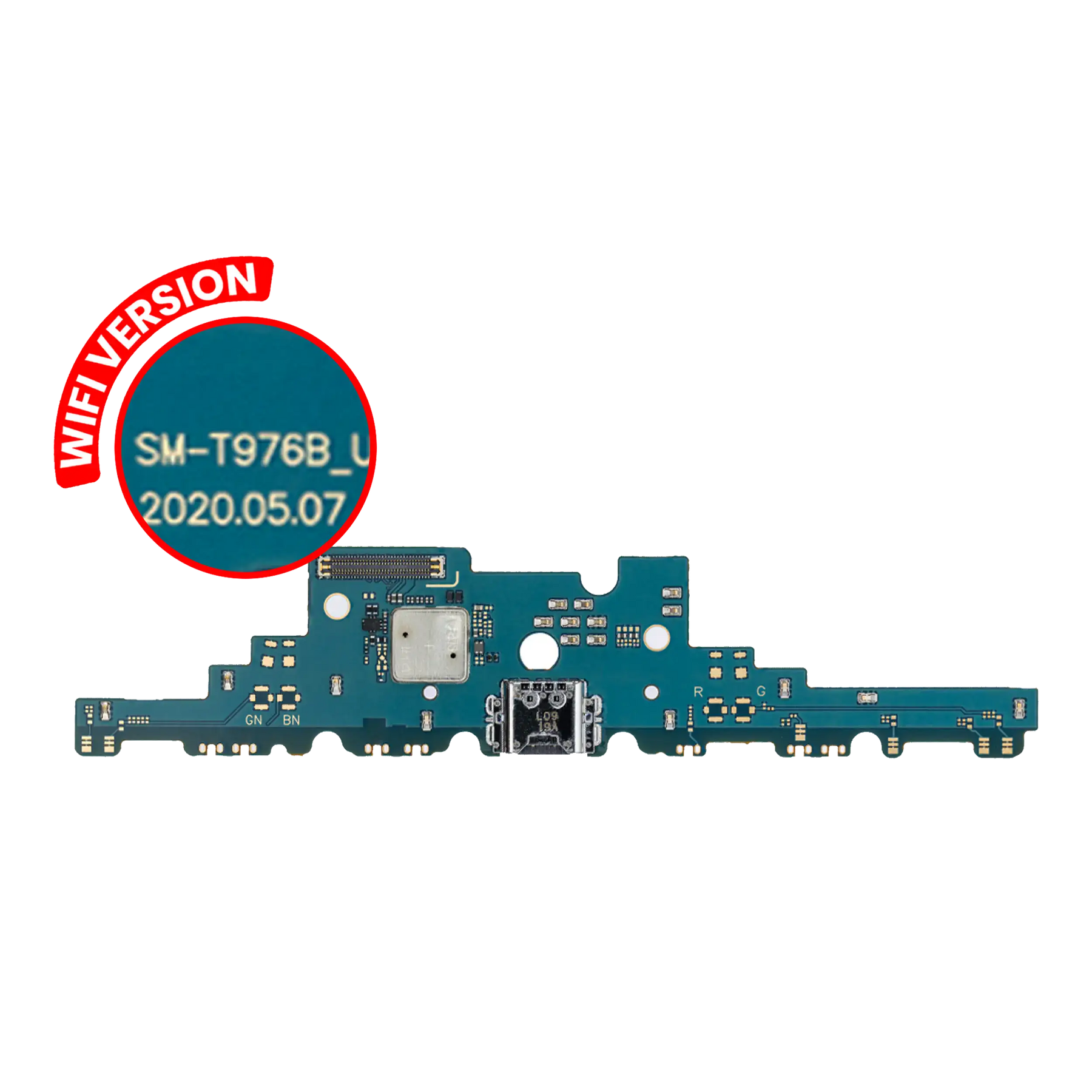 Charging Port Board Compatible For Samsung Galaxy Tab S7 Plus 12.4" (T970) (2020) (Wifi Version) (Premium)
