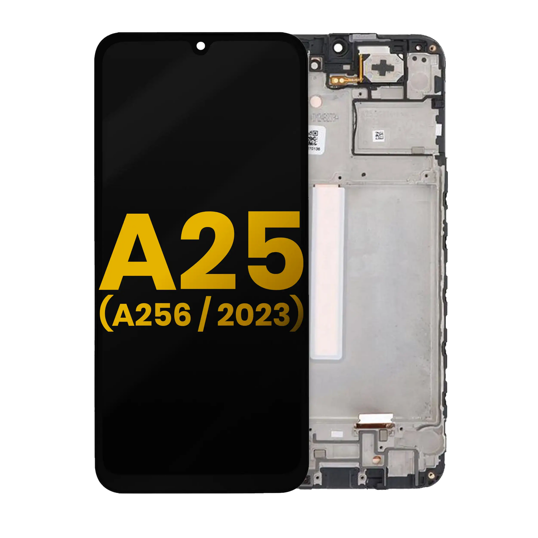 OLED Assembly With Frame Compatible For Samsung Galaxy A25 5G (A256 / 2023) (Refurbished) (All Colors)