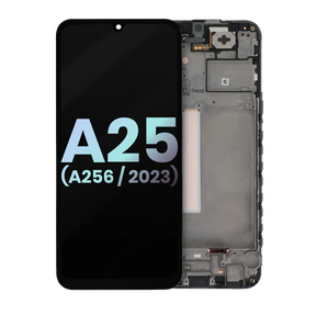 OLED Assembly With Frame Compatible For Samsung Galaxy A25 5G (A256 / 2023) (Service Pack) (All Colors)