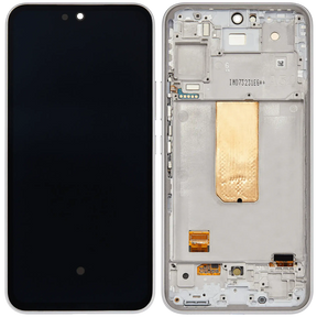 OLED Assembly With Frame Compatible For Samsung Galaxy A54 5G Replacement (A546 / 2023) (US & International Version) (Refurbished) (White)