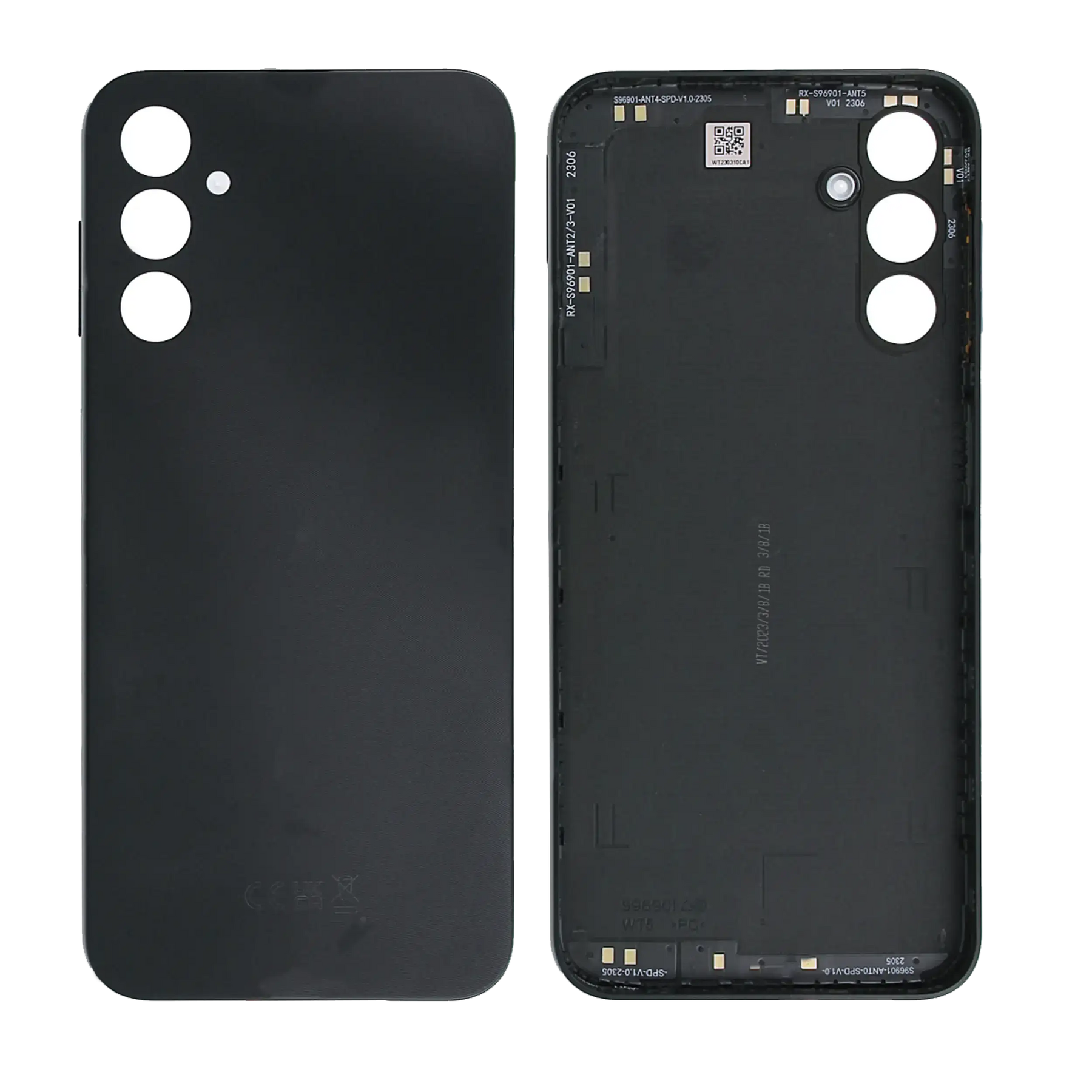 Back Cover Glass Compatible For Samsung Galaxy A14 5G (A146 / 2023) (Service Pack) (Black)