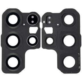 Back Camera Lens With Cover Bezel Ring Compatible For Samsung Galaxy S25 Ultra 5G (Titanium Jet Black)