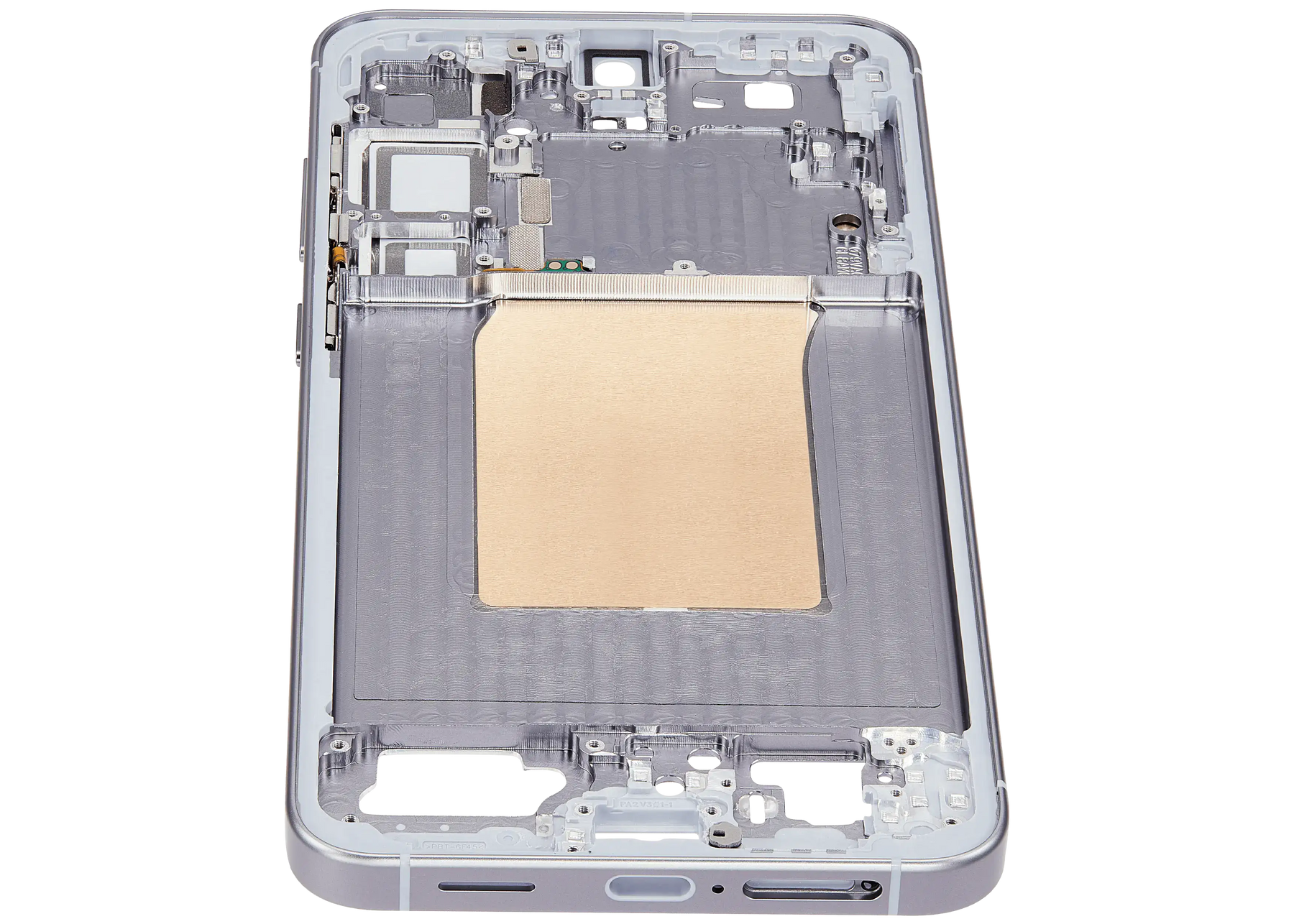 Mid-Frame Housing Compatible For Samsung Galaxy S25 Plus 5G (US & International Version) (Silver Shadow)