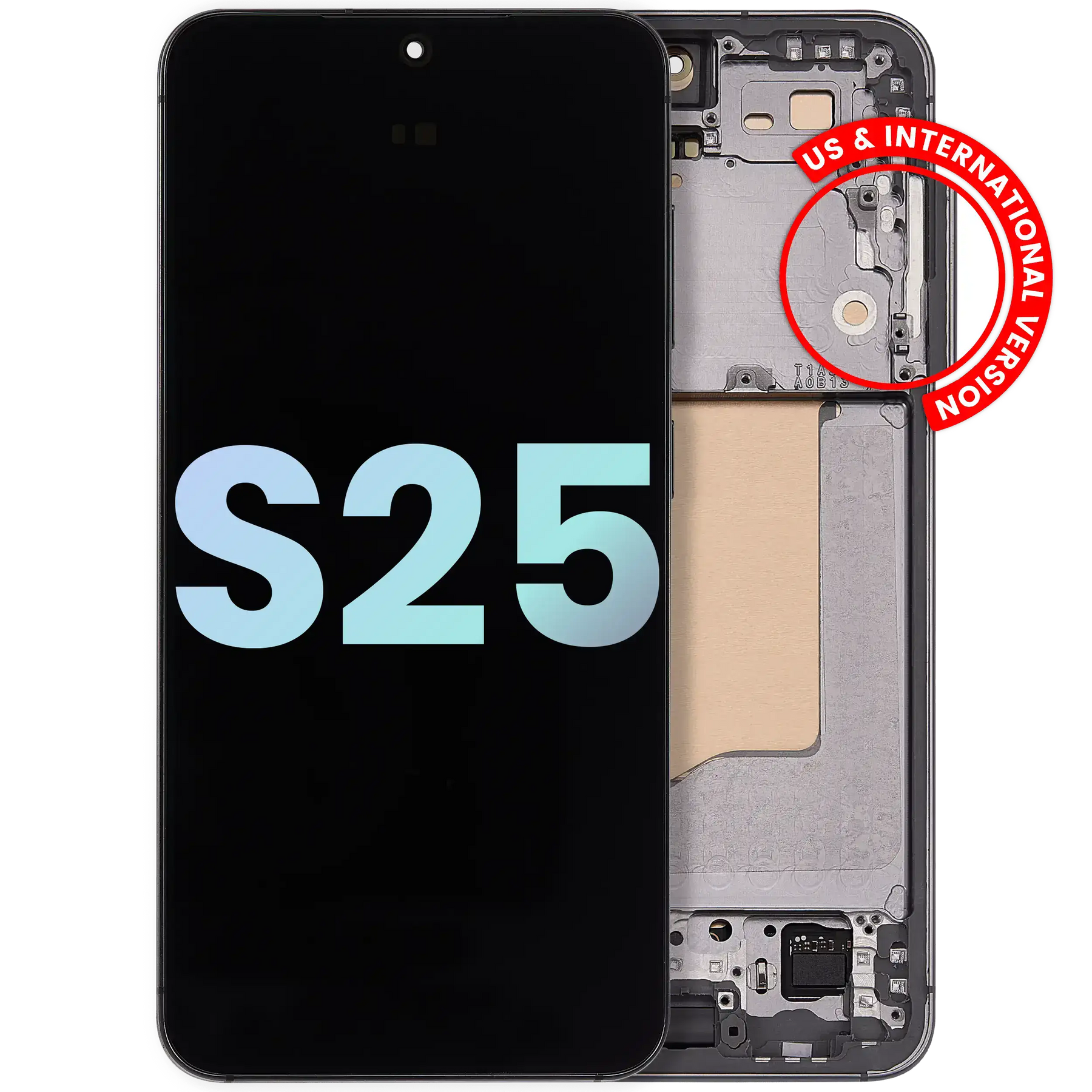 Replacement OLED Assembly With Frame Compatible For Samsung Galaxy S25 5G (US & International) (Service Pack) (Blue Black)