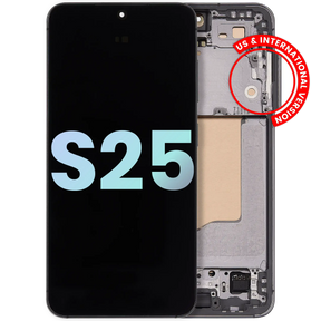 Replacement OLED Assembly With Frame Compatible For Samsung Galaxy S25 5G (US & International) (Service Pack) (Blue Black)