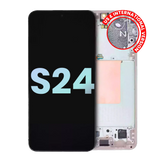 OLED Assembly With Frame Compatible For Samsung Galaxy S24 5G (US & International Version) (Service Pack) (Jade Green)