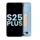 OLED Assembly With Frame Compatible For Samsung Galaxy S25 Plus 5G (US & International Version) (Service Pack) (Icy Blue)