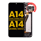 LCD Assembly With Frame Compatible For Samsung Galaxy A14 4G (A145F / A145M / 2023) / A14 5G (A146B / 2023) (International Version) (Refurbished) (All Colors)