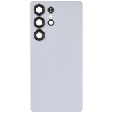 Back Cover Glass With Camera Lens Compatible For Samsung Galaxy S25 Ultra 5G (No Logo) (Vemake) (Titanium Silver Blue)