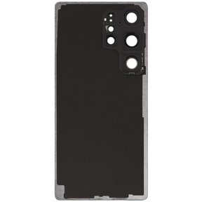 Back Cover Glass With Camera Lens Compatible For Samsung Galaxy S25 Ultra 5G (No Logo) (Aftermarket Plus) (Titanium White Silver)