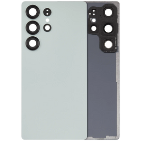 Back Cover Glass With Camera Lens Compatible For Samsung Galaxy S25 Ultra 5G (No Logo) (Vemake) (Titanium Jade Green)