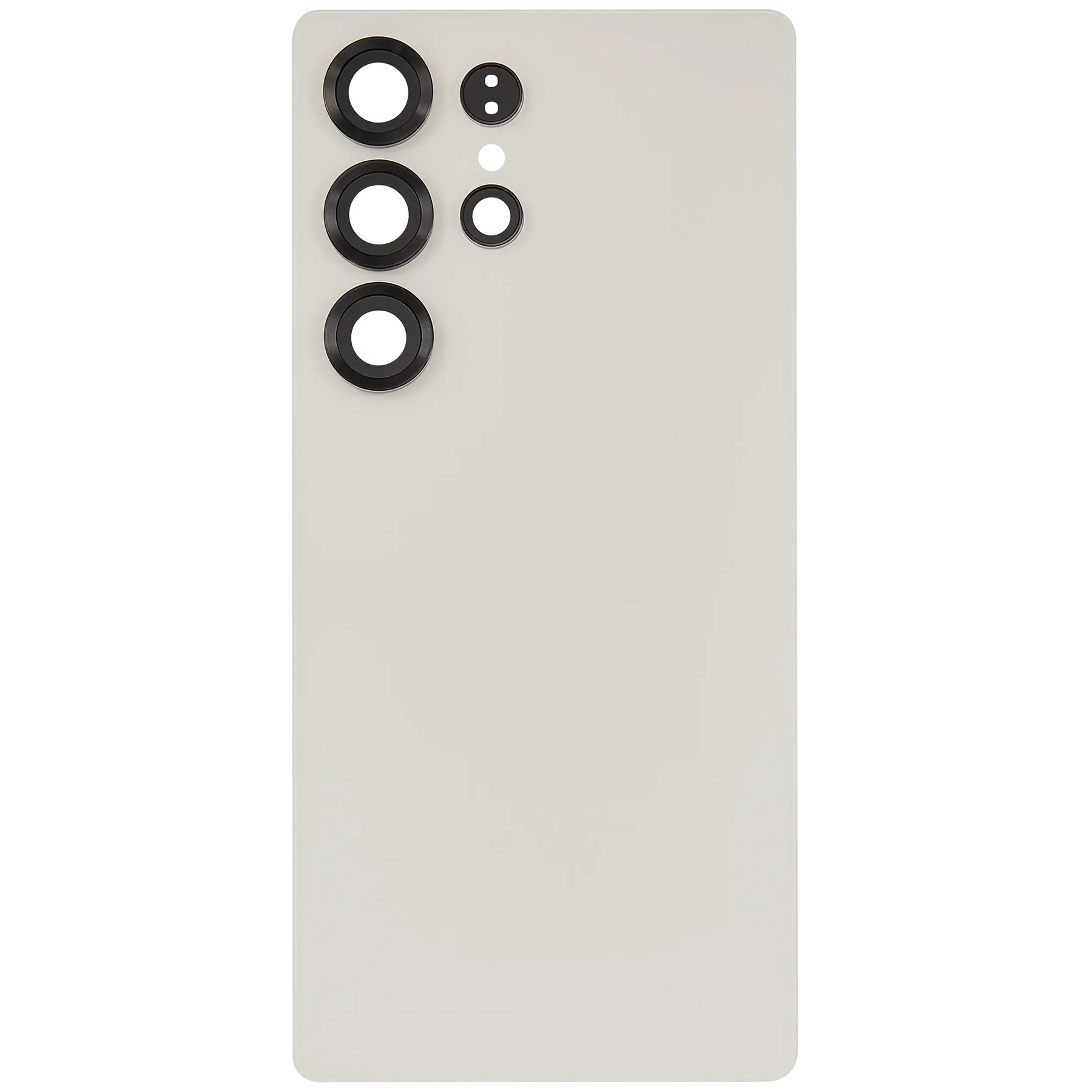 Back Cover Glass With Camera Lens Compatible For Samsung Galaxy S25 Ultra 5G (No Logo) (Vemake) (Titanium Pink Gold)