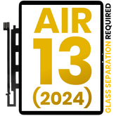 Digitizer Compatible For iPad Air 13" (2024) (Glass Separation Required) (Premium) (Black)
