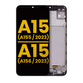 OLED Assembly With Frame Compatible For Samsung Galaxy A15 4G (A155 / 2023) / A15 5G (A156 / 2023) (Refurbished) (All Colors)