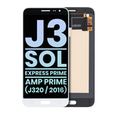 OLED Assembly Without Frame Compatible For Samsung Galaxy J3 / Sol 4G / Express Prime / Amp Prime (J320 / 2016) (Service Pack) (White)